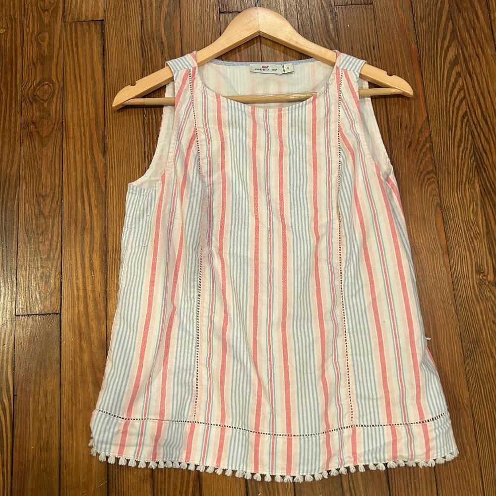 Vineyard Vines Abacos Striped Top size 4
